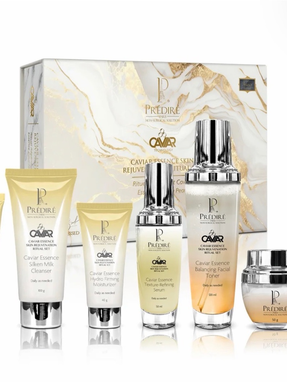 PRÉDIRÉ PARIS
Caviar Essence Skin Rejuvenation Ritual MSRP $4600